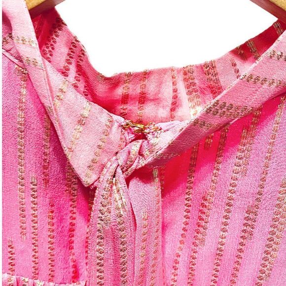 New Birgitte Herskind Ilse Silk Striped Blouse - Picture 10 of 15